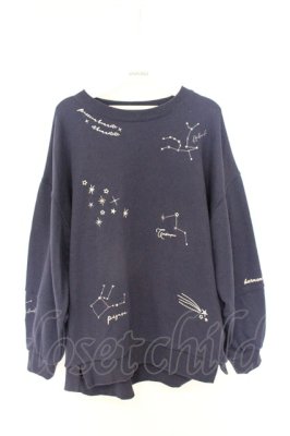Preview of ランダム星座刺繍トレーナー F ネイビー