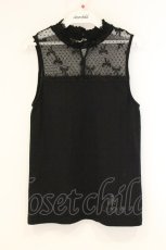 画像1: m petit by misako / NINA'Sカップ付きタンクトップ M クロ O-26-08-22-040-LO-TO-OW-OS (1)