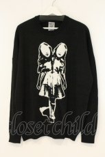 画像1: MADARANINGEN / SIAMESE TWINS KNIT TOP ニットトップス  ブラック O-26-08-22-044-LO-TO-OW-OS (1)