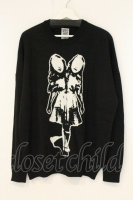 Preview of SIAMESE TWINS KNIT TOP ニットトップス  ブラック
