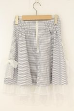 画像3: Ank Rouge / レースアップチェックスカート M グレーｘシロ O-26-08-22-048-CA-SK-YM-OS (3)