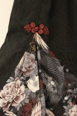 画像2: Qutie Frash / 2023年プレミアム 宵鶴ロングスカート  ブラック O-26-08-22-052-QU-SK-OW-OS (2)