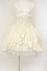 画像1: ATELIER PIERROT / Fishtail Mini Corset Skirt　フィッシュテールミニコルセットスカート  アイボリー O-26-08-22-058-EL-SK-OW-OS (1)