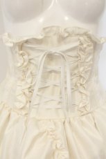 画像2: ATELIER PIERROT / Fishtail Mini Corset Skirt　フィッシュテールミニコルセットスカート  アイボリー O-26-08-22-058-EL-SK-OW-OS (2)