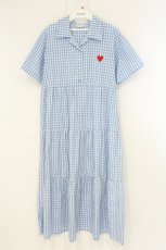画像1: MILK / Petit Heart　ロングシャツ  サックス O-26-08-22-068-ML-OP-IG-OS (1)