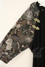 画像2: Qutie Frash / 2店舗限定チャイナロングTシャツ  カーキグリーン×ブラウン O-26-08-22-075-QU-TO-OW-OS (2)