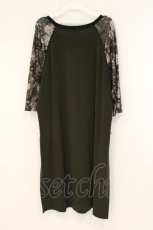 画像4: Qutie Frash / 2店舗限定チャイナロングTシャツ  カーキグリーン×ブラウン O-26-08-22-075-QU-TO-OW-OS (4)