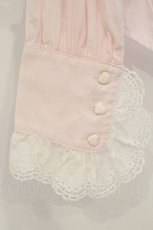 画像4: BABY,THE STARS SHINE BRIGHT / BABYレースのスクールブラウス  ピンク O-26-08-22-089-BA-BL-OW-OS (4)
