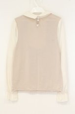 画像3: axes femme / シフォンスリーブフリルレースプルオーバー M ピンク O-26-08-22-104-AX-TO-OW-OS (3)