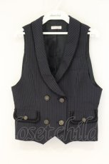 画像1: axes femme / 3WAYロングワンピースのベスト単品 M ネイビー系 O-26-08-22-105-AX-SK-OW-OS (1)