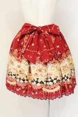 画像5: BABY,THE STARS SHINE BRIGHT / Clockwork tea party柄スカート  ローズティー（えんじ×えんじレース） O-26-08-22-112-BA-SK-OW-OS (5)