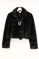 画像1: Angelic Pretty / Snow fairyファージャケット  クロ O-26-08-22-119-AP-CO-OW-OS (1)