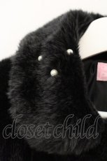 画像2: Angelic Pretty / Snow fairyファージャケット  クロ O-26-08-22-119-AP-CO-OW-OS (2)