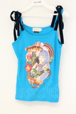 Preview of snake tomie camisole(collaboration witn Junji Ito)　キャミソール M ブルー