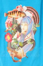 画像2: pays des fees  / snake tomie camisole(collaboration witn Junji Ito)　キャミソール M ブルー O-26-08-22-122-PU-TO-OW-OS (2)