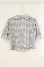 画像3: Ank Rouge / ビジュボタンチェックトップス M グレーｘシロ O-26-08-22-022-CA-BL-YM-OS (3)