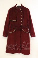 画像1: axes femme / ミリタリー風連釦コート M ワイン O-26-08-22-023-AX-CO-YM-OS (1)