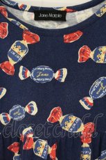 画像2: Jane Marple / キャンディプリントのミニワンピース M ネイビー O-26-08-24-028-JM-OP-OW-OS (2)