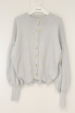 画像1: Maison de FLEUR Petite Robe canone / ハイネックニットカーディガン F サックス O-26-08-24-051-LO-TO-IG-OS (1)