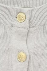 画像2: Maison de FLEUR Petite Robe canone / ハイネックニットカーディガン F サックス O-26-08-24-051-LO-TO-IG-OS (2)
