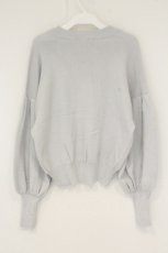 画像3: Maison de FLEUR Petite Robe canone / ハイネックニットカーディガン F サックス O-26-08-24-051-LO-TO-IG-OS (3)
