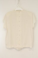 画像3: INGEBORG / リボンノースリーブブラウス  アイボリー O-26-08-24-055-LO-BL-IG-OS (3)