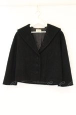 画像1: INGEBORG / セーラーカラーショートコート  クロ O-26-08-24-060-LO-CO-IG-OS (1)
