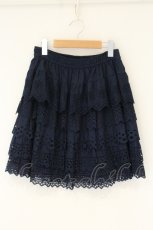 画像1: Jane Marple / コットンレースティアードスカート M ネイビー O-26-08-24-079-JM-SK-OW-OS (1)