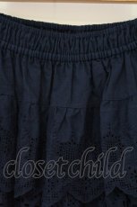 画像2: Jane Marple / コットンレースティアードスカート M ネイビー O-26-08-24-079-JM-SK-OW-OS (2)