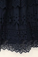 画像3: Jane Marple / コットンレースティアードスカート M ネイビー O-26-08-24-079-JM-SK-OW-OS (3)