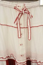 画像2: PINK HOUSE / トランプのパッチワークスカート  シロ×アカ O-26-08-24-082-LO-SK-IG-OS (2)