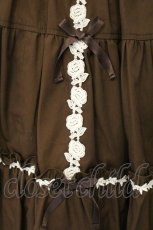 画像3: Innocent World / トーションレース4段ティアードスカート  ブラウン O-26-08-24-092-IW-SK-IG-OS (3)
