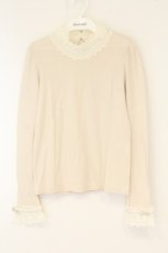 画像1: Jane Marple / レース配色カットソー M アイボリー O-26-08-24-026-JM-TO-OW-OS (1)