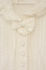 画像2: KETTY / フリルタックブラウス  シロ O-26-08-25-029-LO-BL-IG-OS (2)