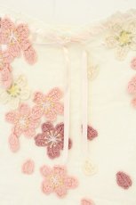 画像2: PINK HOUSE / 桜モチーフキャミソール  シロ O-26-08-25-030-LO-TO-IG-OS (2)