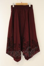 画像3: axes femme / フロッキーPTイレヘムスカート M ワイン O-26-08-25-044-AX-SK-OW-OS (3)