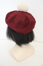 画像2: Kurumi Collaboration / KRM*ミジンコールベレー 57.5cm ワイン O-26-08-25-1001-LO-AC-OW-OS (2)