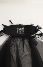 画像4: Hoshibako Works / ナイト・イーヴィル　ヴェール付きヘッドドレス  クロ O-26-08-25-1011-LO-AC-OW-OS (4)