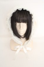 画像3: Jamie エーエヌケー / ヘッドドレスうさちゃんフード  シロ O-26-08-25-1012-LO-AC-OW-OS (3)