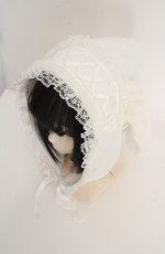 画像4: Jamie エーエヌケー / ヘッドドレスうさちゃんフード  シロ O-26-08-25-1012-LO-AC-OW-OS (4)