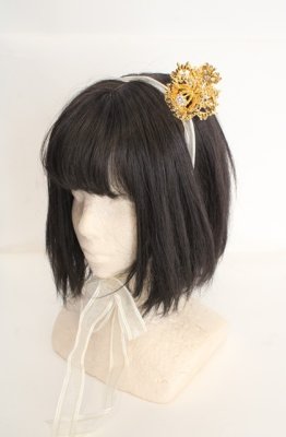 Preview of 蝶々王冠ヘッドドレス  ゴールド