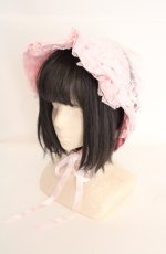 画像1: Angelic Pretty / スピンドルAngelic Princessハーフボンネット  ピンク O-26-08-25-1014-AP-AC-OW-OS (1)