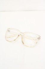 画像1: pays des fees  / ×Q-TA　ruler glasses 透明メガネ  クリア O-26-08-25-1026-PU-AC-OW-OS (1)