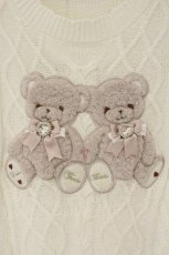 画像2: LIZ LISA / Twin Bearsニットトップス  アイボリー O-26-08-25-065-LO-BL-OW-OS (2)