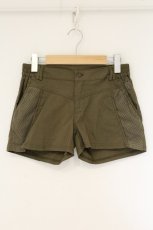 画像1: Ozz Croce / 異素材切り替えショートパンツ  カーキグリーン O-26-08-25-069-OO-PA-OW-OS (1)