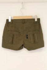 画像4: Ozz Croce / 異素材切り替えショートパンツ  カーキグリーン O-26-08-25-069-OO-PA-OW-OS (4)