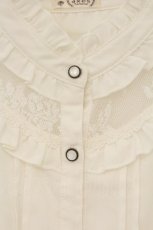 画像2: axes femme / ローズカメオ×ジャボブラウス【ジャボ欠品】 L シロ O-26-08-25-008-AX-BL-IG-OS (2)