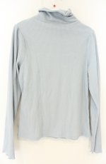 画像2: axes femme / レース切替リブタートル M サックス O-26-08-25-2050-AX-TO-OW-OS (2)