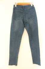 画像2: axes femme / 香水×バラ刺繍デニムパギンス M ブルー O-26-08-25-2006-AX-PA-OW-OS (2)