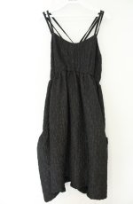 画像1: Fickle Bebe / RIBBON JACQUARD SLIP OP　リボンジャカードスリップワンピース 1 クロ O-26-08-25-2002-LO-OP-OW-OS (1)